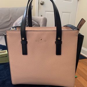 Leather Pink and Black Kate Spade Bag